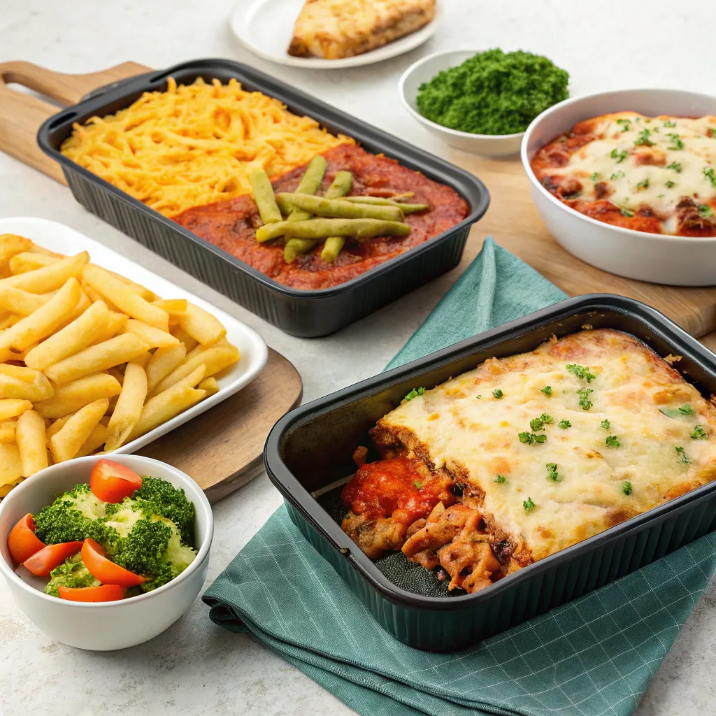 Delicious frozen meal courses
