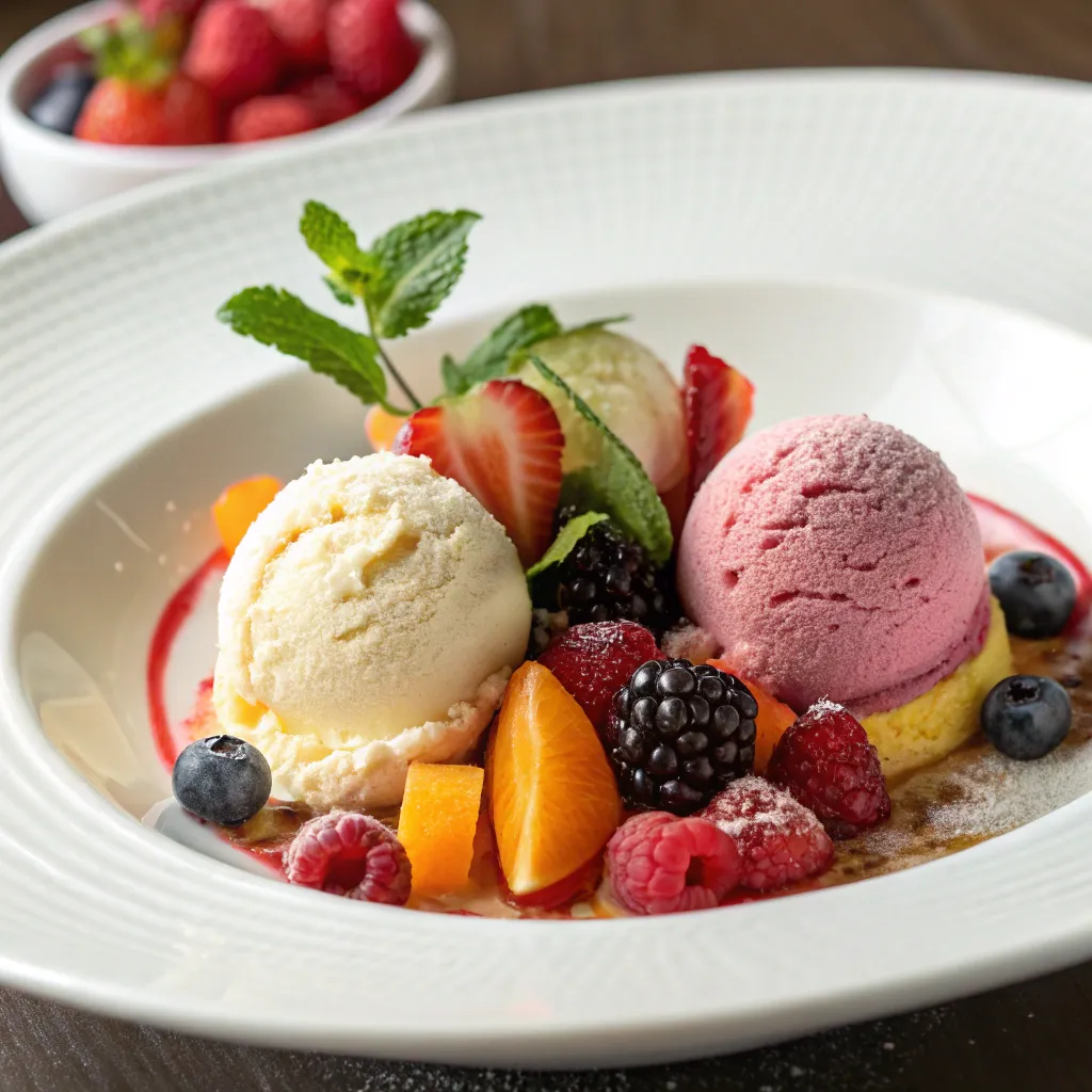Frozen Dessert Course
